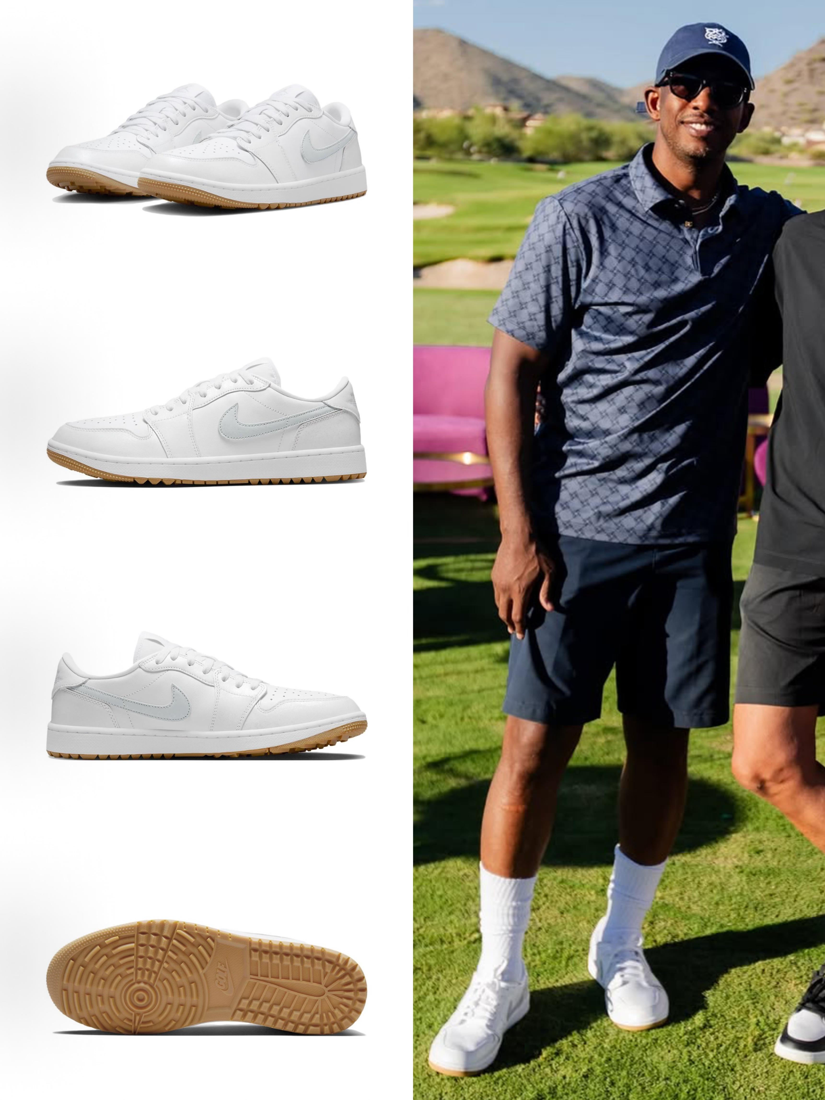老炮休闲局!保罗打高尔夫上脚Air Jordan 1 LOW GOLF